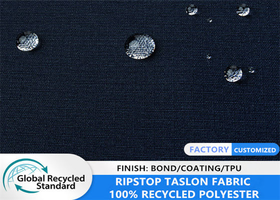100% повторно использованный полиэстер Matt 0,2 ткани куртки зимы доказательства мягких раковины Ripstop Taslon холодных