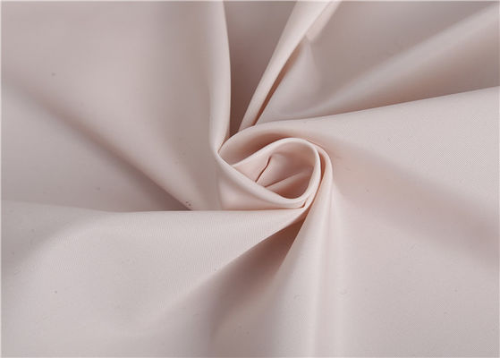 107GSM 75D покрыло розовый материал куртки Windbreaker памяти ткани полиэстера сплетенный WR простой
